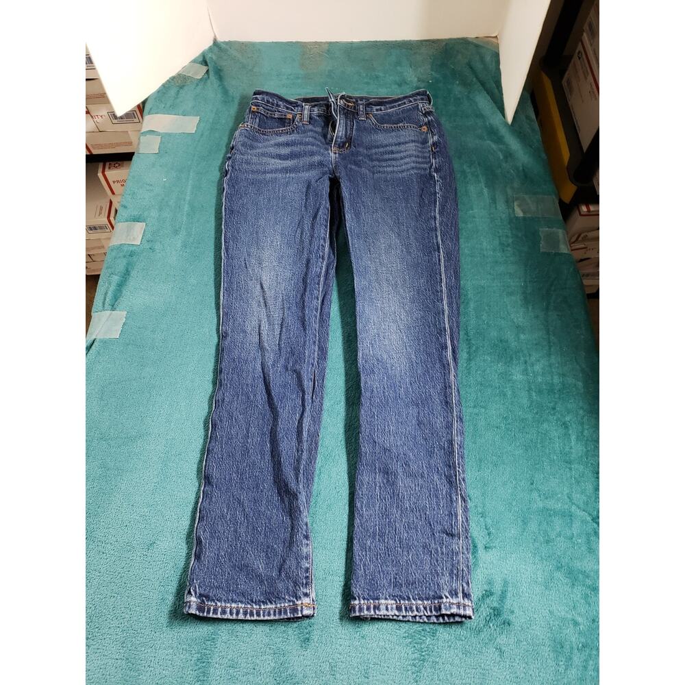 J Crew Jeans Size 24 Womens Blue Denim Pants Mid Rise Ladies Slim Boyfriend
